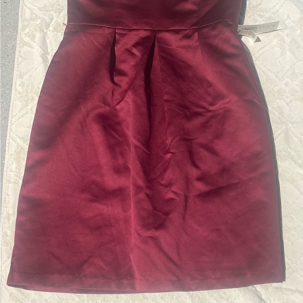 Elegant Burgundy Dress